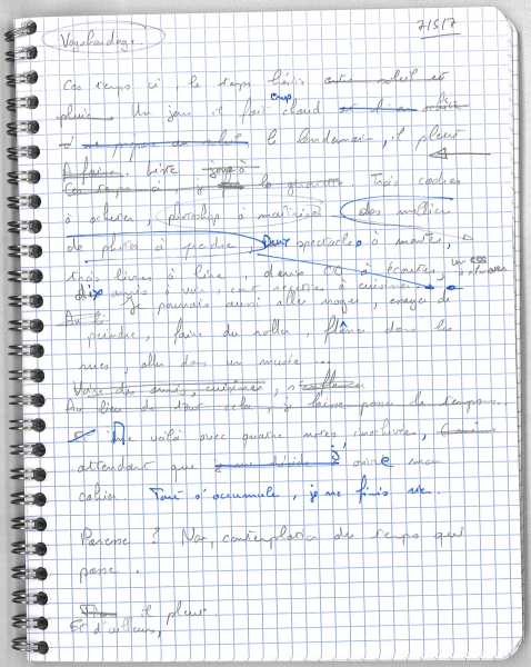 Brouillon de vagabondage
